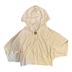 NWT Victoria’s Secret PINK Cream Full Zip Hoodie Medium